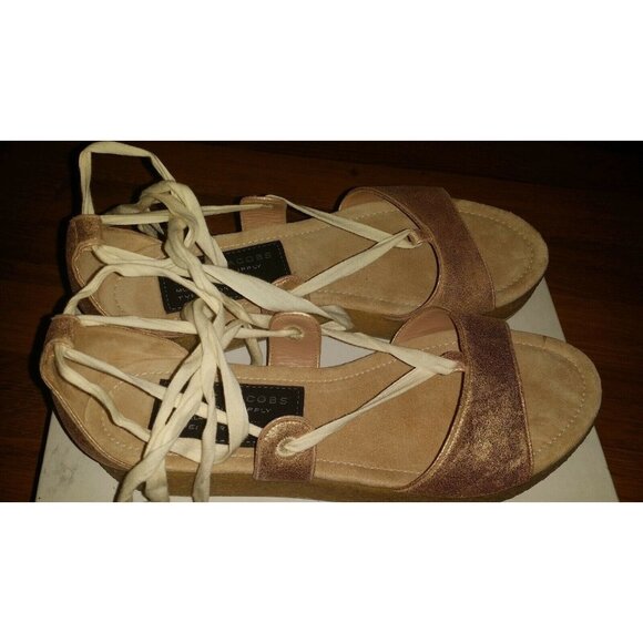 Marc Jacobs Lace Up Gladiator Sandals Shoes Standard Supply Size 8 New In Box - Picture 6 of 8